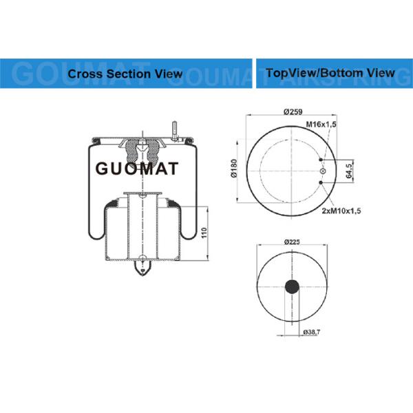 Molas de ar Volvo do caminhão 6603NP01 20573312 B12R modelo/Volvo 3178706/Volvo 3195240