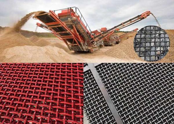 0.71mm Crusher de acero de bajo carbono malla de pantalla para la minería