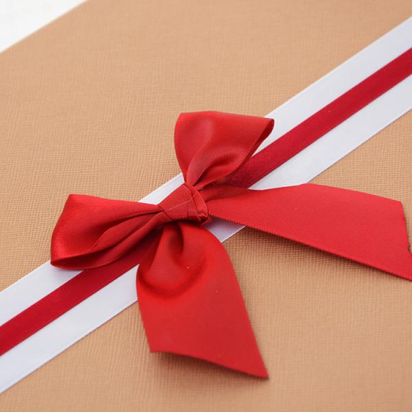 Festival Rigid Paper Gift Box With Bowknot For Women'S Lingerie Underwear