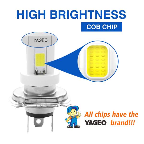 COB Led Motorcycle Super Bright Light Bulb 12V 48V 80V para Bajaj Pulsar 180 por YAYE