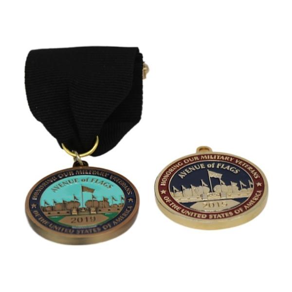 Custom Zinc Alloy Soft Enamel Sports Medal in 2.5 Inch with Personalized Logo