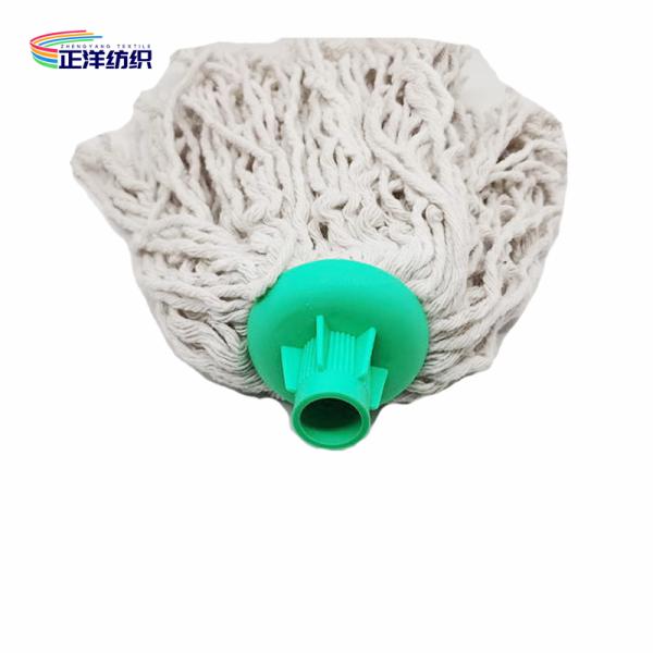 120cm Cotton Cleaning Mop Length Wooden Handle Plastic Socket Cotton Thread Household Cleaning Mop