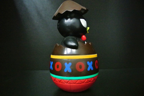 Professional Black XO Custom Plastic Toys With Sanrio Logo Yellow / Brown Color