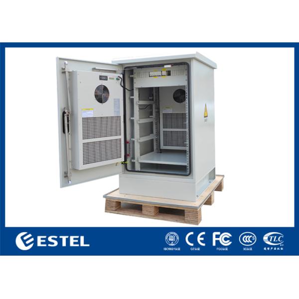 20U Outdoor Telecommunication Enclosure Galvanized Steel Outdoor Equipment Enclosures