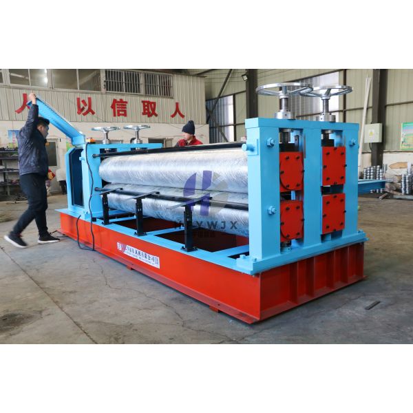Horizontal Barrel Corrugated Roll Forming Equipment With PLC Control And 750mm-1250mm Rolling Width