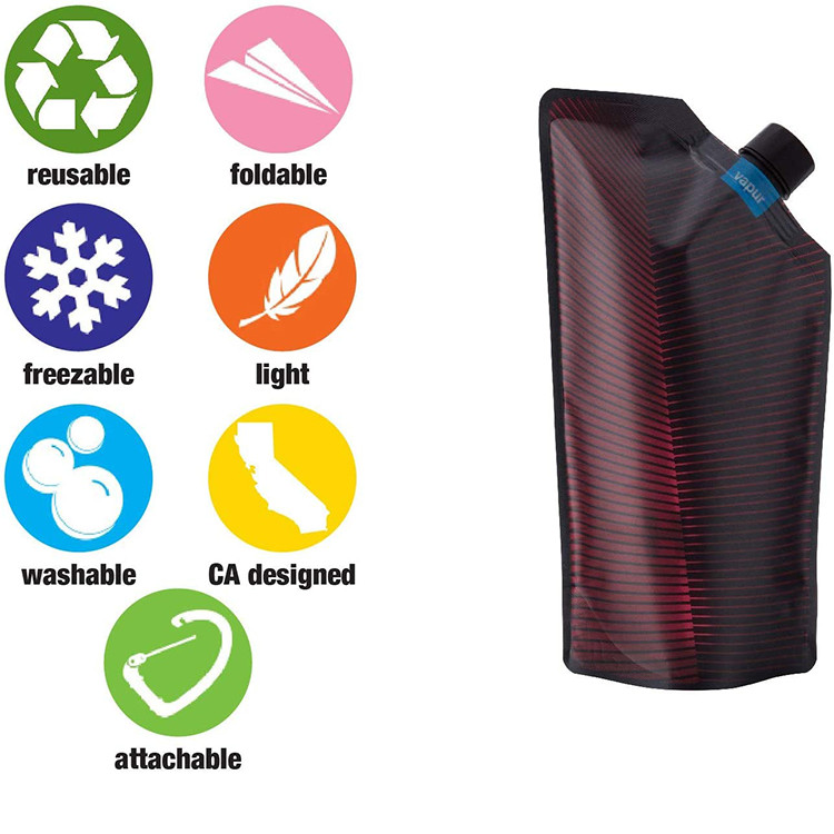 рот штейновой алюминиевой жидкостной сумки Spout 150ml-650ml средний