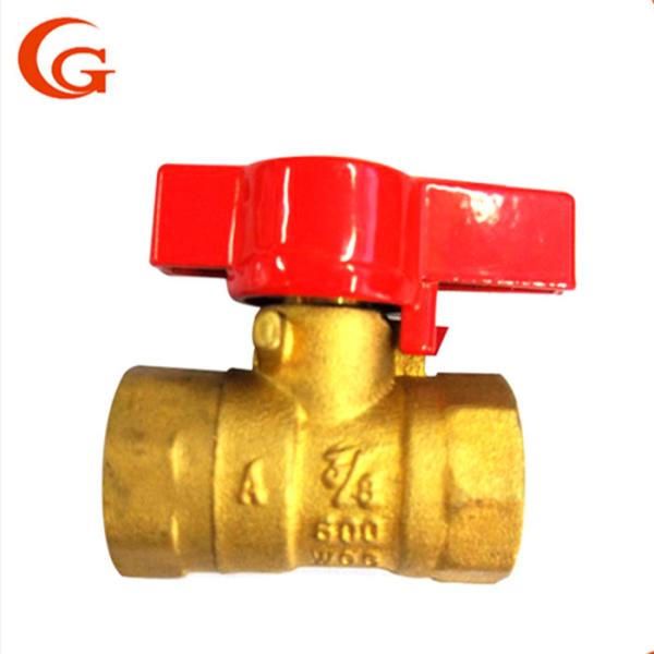 1/2 Female Brass Gas Ball Valve , CNC Union Ball Valve Brass