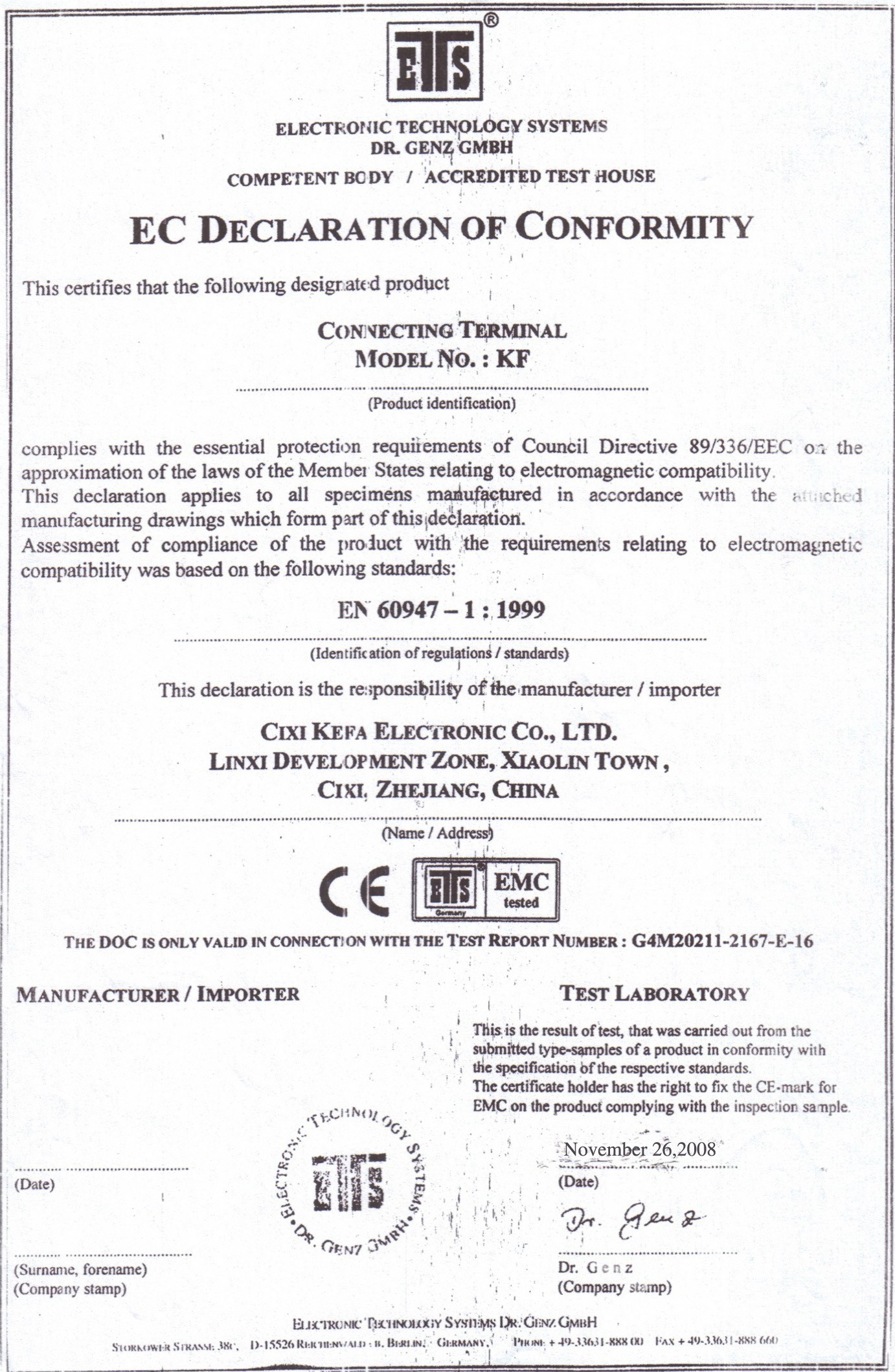 Shenzhen Realrun Electronic Co., Ltd. Сертификации