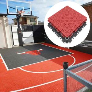 Anti-derrapante PP Interlocking Sports Flooring Tiles para Multi Sport