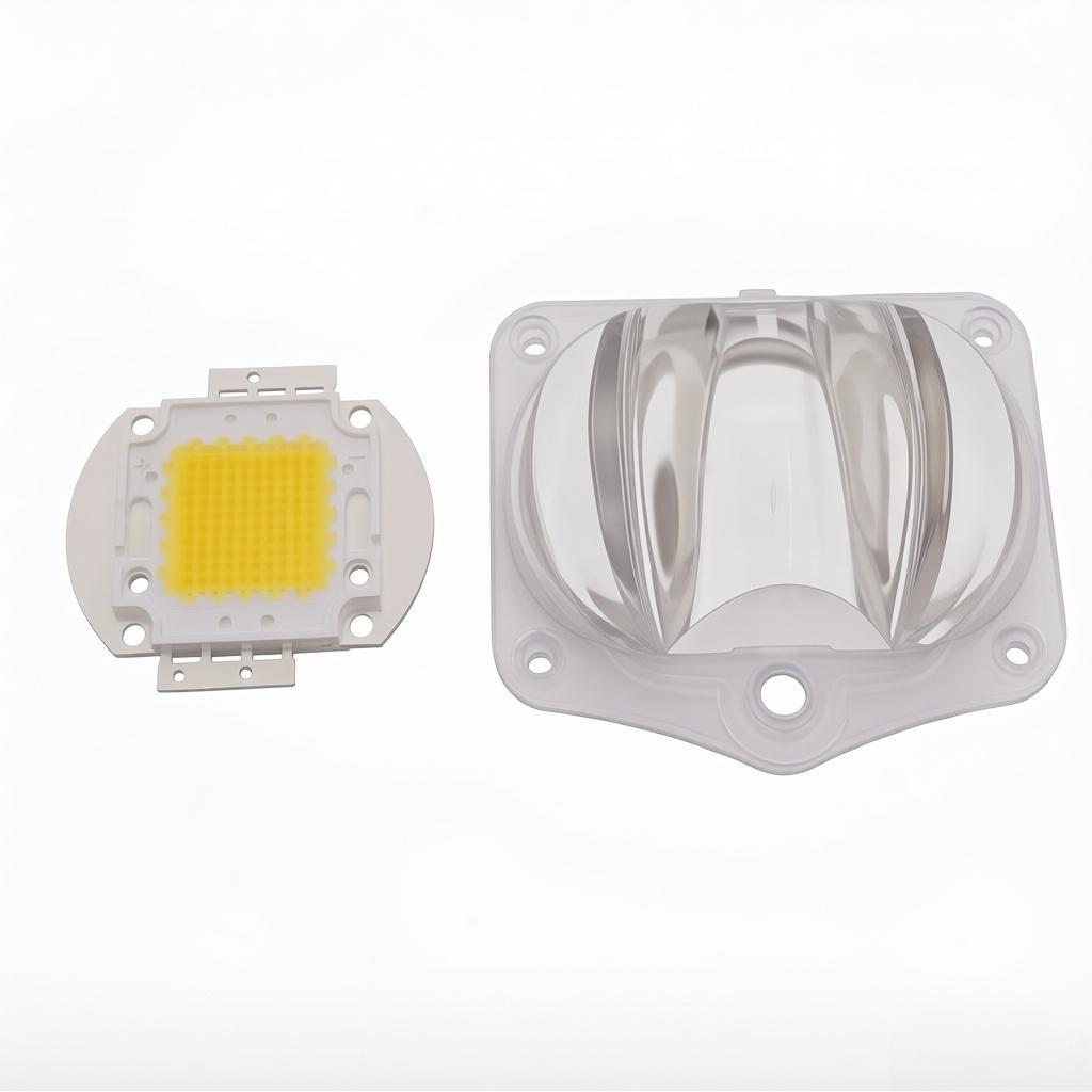 166×85 Degree COB LED Street Light Lens 91% Transmittance Borosilicate Optical Glass Lens for Warehouse Light