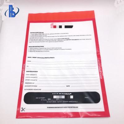 Plastic Tamper Evident Security Bags Eco Friendly For Transportation Company