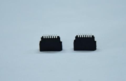 SATA 7p Female Chassis Connector Solder Wire Type 180° Wire to Board Connector