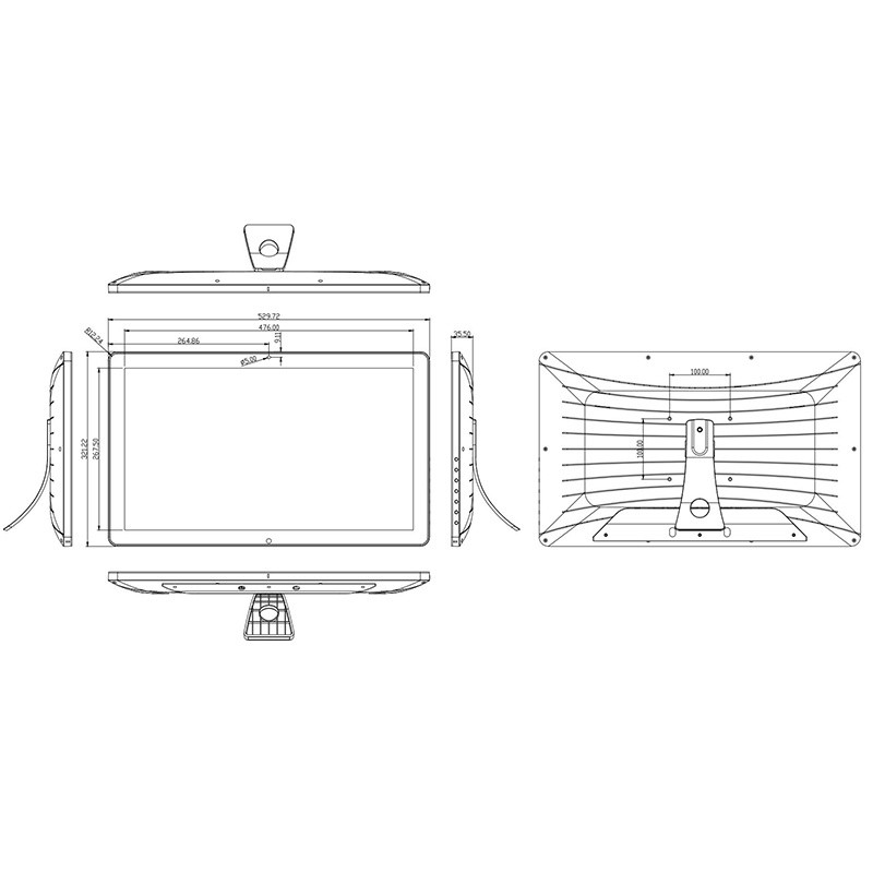 RK3288 Настенная цифровая вывеска 21,5 дюйма Android Touch Tablet
