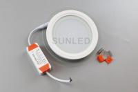 6w Montage de surface Panneau plat Lampes à LED Encastrées Lampe de plafond en verre rond