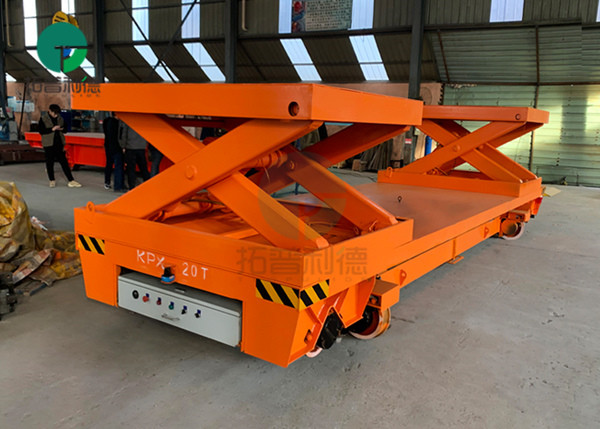 Battery Power Hydraulic Lifting Electric Rail Cart