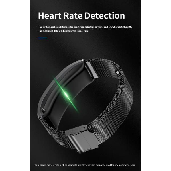 0.96 Inch 90mAh Bluetooth Headset Intelligent Health Bracelet
