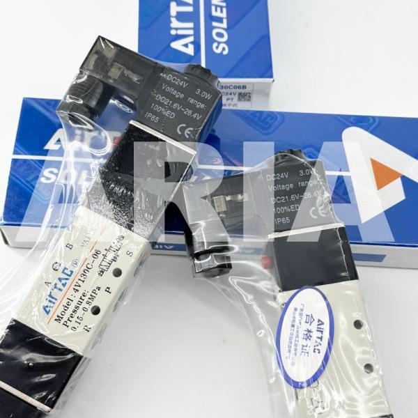 Airtac 4V130C-06 DC12V AC110V 4V130C-M5 Solenoid Air Valve - 4V130C06B