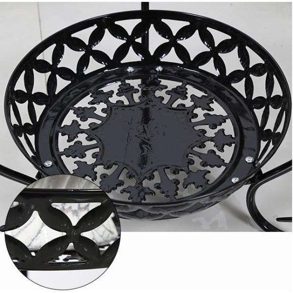 Floor Style Anti Slip H60cm 2 Tier Metal Plant Stand