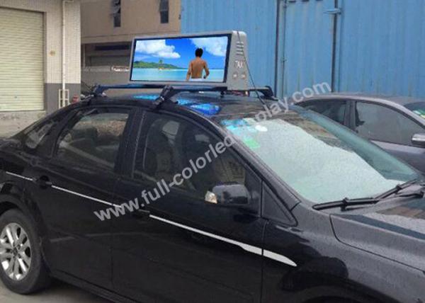 Movable LED Taxi Sign / Vehicle Led Signs Ultra Thin Various Color