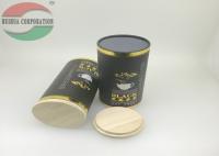 Doublure adaptée aux besoins du client d'aluminium de boîte de tube de carton de papier d'emballage de thé avec le couvercle de liège