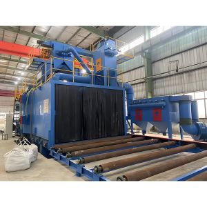 Large Roller Conveyor Shot Blasting Machine For Steel Structure Cleaning