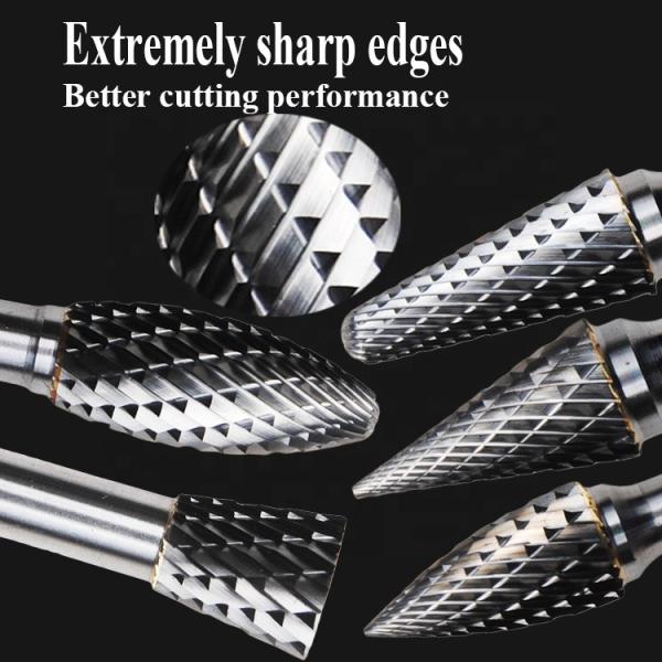 3mm 6mm Shank Tungsten Carbide Rotary Burr for Metal Wood