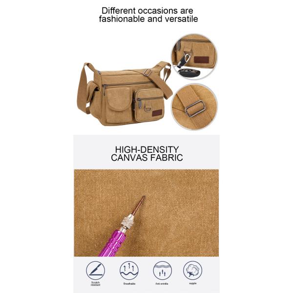 Sympathybag Canvas Multi Layer Crossbody Bag Men's Shoulder Bag