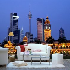 OEM Environmental - friendly Interior Decoration Fabric Building Wallpapers CK12-128S
