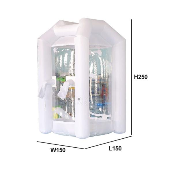 Oxford Cloth Inflatable Money Grabber Catching Cash Booth Machine With Blower