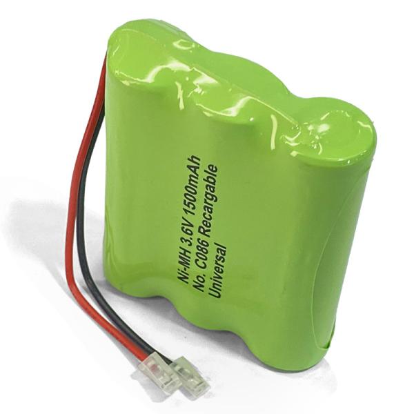 1500mAh 3.6A AA NiMH バッテリー パック 電気メーターと太陽光
