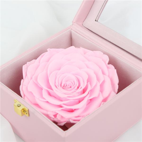 7-8CM Complex Colorful Preserved Rose Gift Box For Indoor Decoration