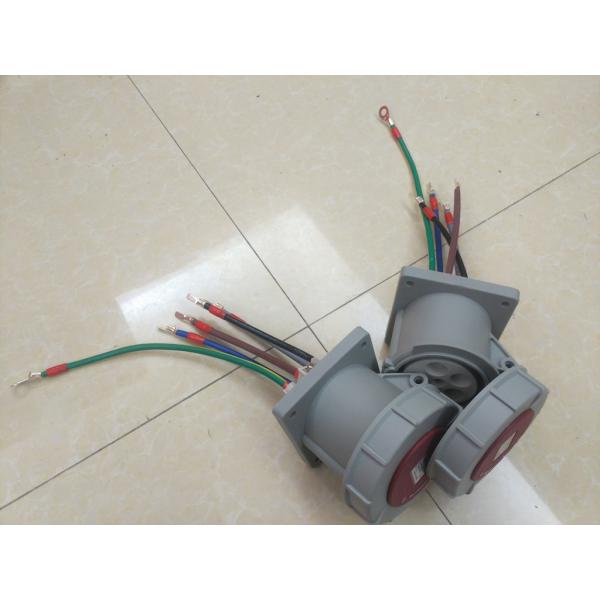 Straight IP67 Watertight Industrial Electrical Plugs 63AMP 380V