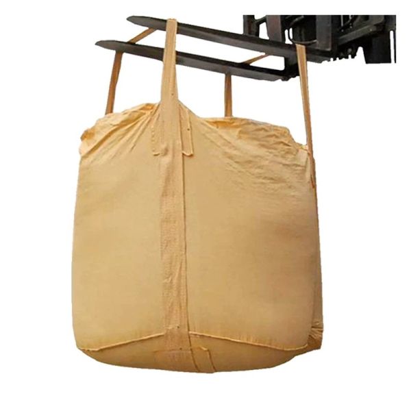 Tear Resistant High Strength 1 Ton PP Woven Jumbo Sack Heavy Duty Body Stable Bearing For Raw Material Storage