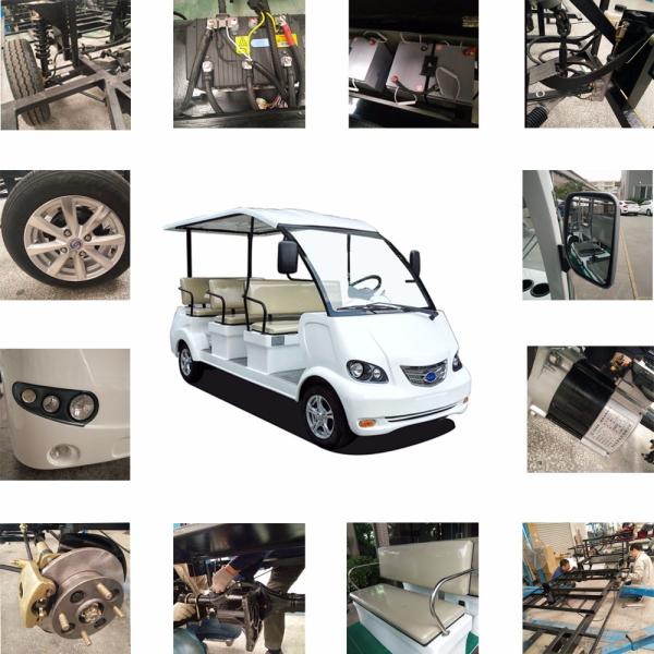 Lead Acid Battery Powered Electric Sightseeing Car 8 Passenger , Recharge Time 8 ~ 10h