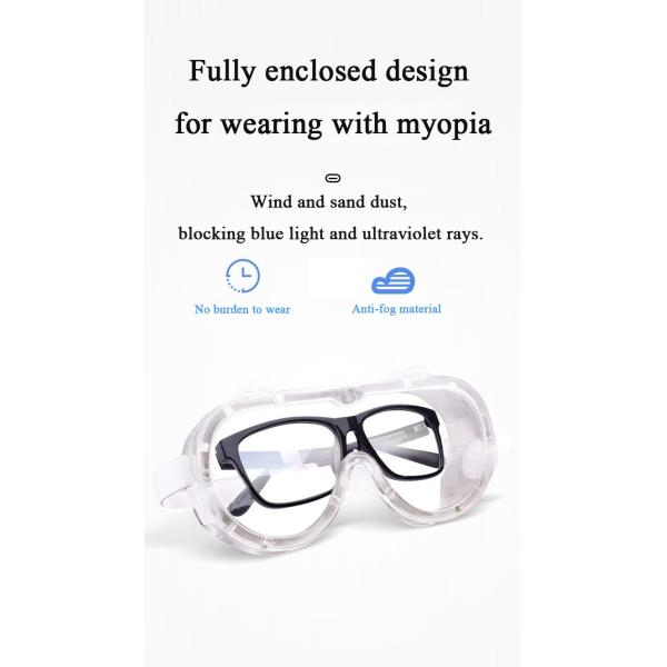 Anti - Fog Eye Protection Goggles , Splashproof Surgery Safety Glasses In Stock