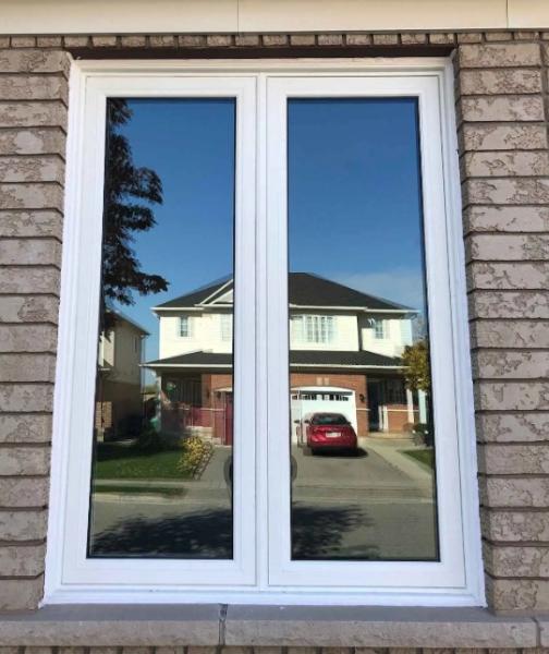 6+12A+6 MM Insulating Glass For Casement Windows With Black White Color Aluminum Frame