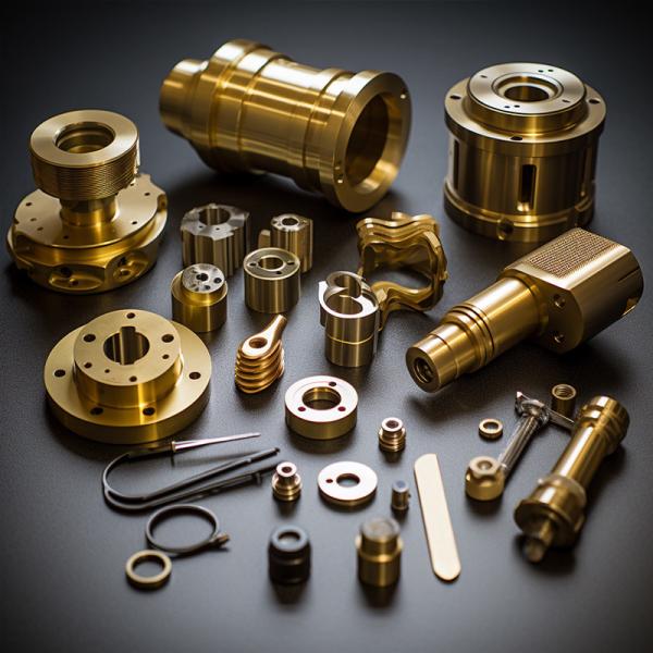 CNC-оборудование Части из латуни на заказ с фрезером, поворотом, бурением