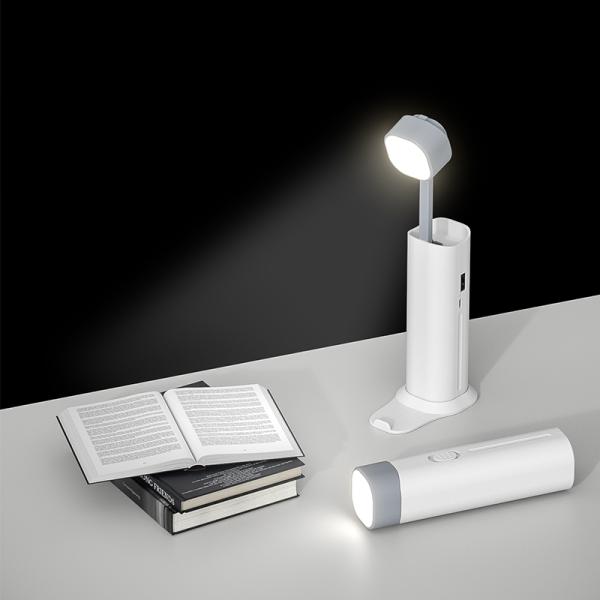 Portable LED Desk Lamp 5W Rechargeable Table Lamp with Support Dimmer and Light Source
