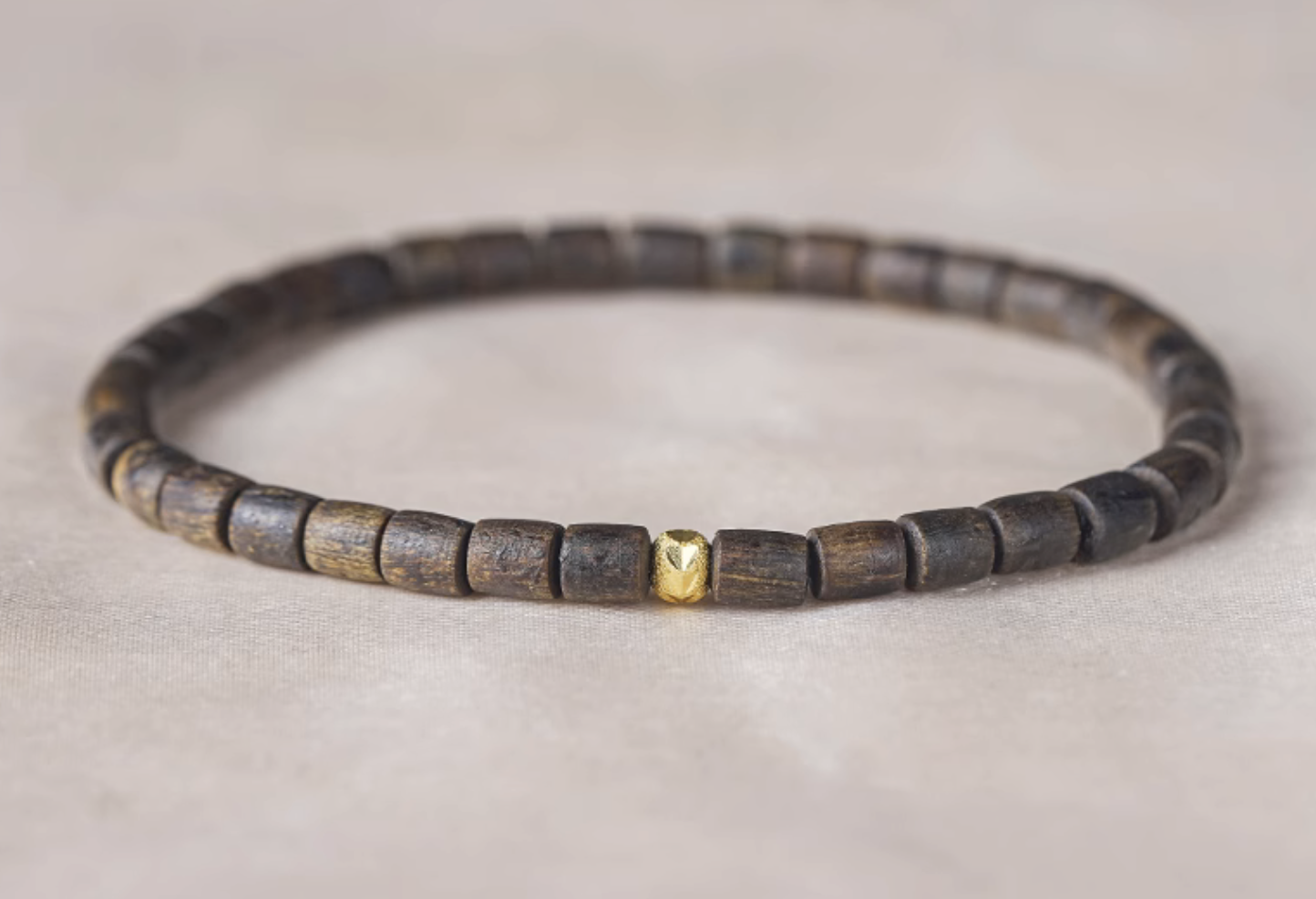 Brunei Wild Old Material Agarwood Bead Bracelet  Hand String For Lovers Gift Nine Points Heavy Thin Perfume
