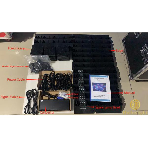 RGB Outdoor Square LED Dance Floor Light 3D Mirror Starry Mat for Party Sale