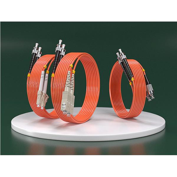Куртка PVC 1m LC к кабелю заплаты оптического волокна ST мультимодному двухшпиндельному