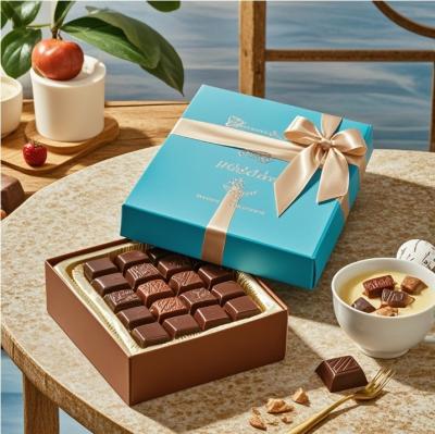 OEM ODM High-end Custom logo Chocolate Truffle Packaging Gift Box Chocolate Paper Box