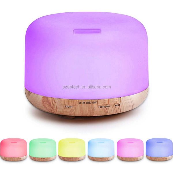 500ml Smart Humidifier Large Room Aromatherapy Essential Oil Diffuser with Remote Control for Bedroom