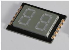 Visor SMD de sete segmentos de dois dígitos 0,4 polegadas Ânodo comum para interior