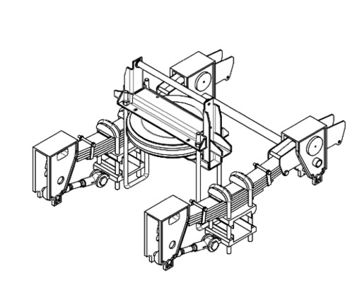 Разбивочная подвесной рессора воздуха на жизнь консервной банки трейлера планшетная о 60-70мм уменьшает носку автошины