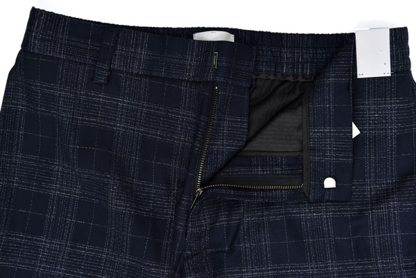 Office Male Navy Slim Fit Suit Trousers Anti Shrink Breathable MGT003