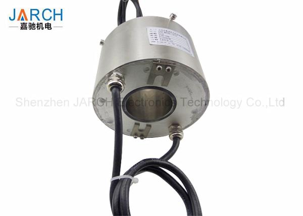 ID 60mm Waterproof Slip Ring S304 Stainless Steel Shaft Mounted 10 Circuits