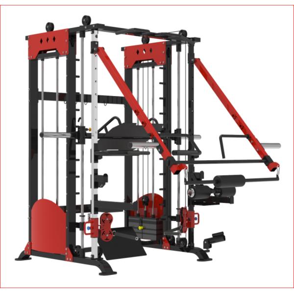 Q235 A Steel Tube Multi Functional Fitness Smith Machine OEM ODM