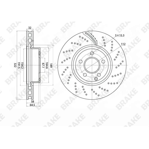Kit de gros frein Mercedes classe E W212 18 pouces jante de voiture avant 6 pistons et arrière 4 pistons Kit de frein