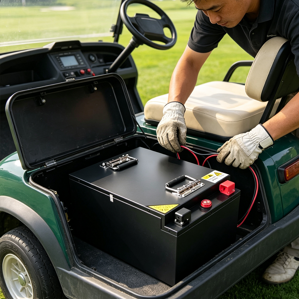 51.2V 105AH LiFePO4 Battery Pack For Tourist Sightseeing Cars